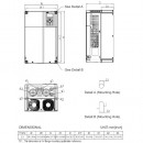 Trójfazowy falownik 30/22 kW 460VAC VFD300C4EA-21 Delta Electronics